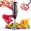 5 Core Handheld Blender, Electric Hand Blender 8-Speed 500W, Immersion Hand Held Blender Stick with Food Grade Stainless Steel Blades for Perfect for