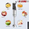 5 Core 3 in 1 Immersion Hand Blender 500W with 800ml Beaker & Whisk - 9 Speed Heavy Duty Handheld Stick - Copper Motor, Stainless Steel Blades, Comfor