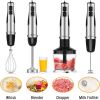 Immersion Blender Handheld, MOOKA Family 1100W 5-in-1 Multi-Purpose Hand Blender, 12-Speed Stick Blender, 600ml Beaker, 500ml Chopper, Egg Whisk, Milk