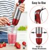 KOIOS Immersion Blender, Upgraded 5-in-1 Handheld Blender 1000W 12 Speed with Turbo Mode, Stick Blender,600ml Mixing Beaker,500ml Food Processor, Whis