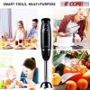 5 Core Handheld Blender, Electric Hand Blender 8-Speed 500W, Immersion Hand Held Blender Stick with Food Grade Stainless Steel Blades for Perfect for