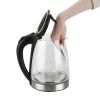 ZOKOP HD-1857-A 110V 1500W 1.8L Electric Glass Kettle US Plug