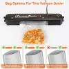 Vacuum Sealer Machine Automatic Food Sealing Machine Food Preservation Storage Saver Dry Wet Soft Hard Food Air Sealing System with 10 Seal Bags