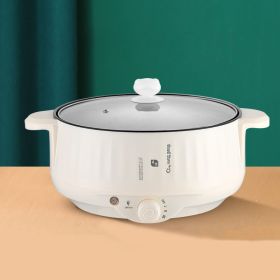 Non Stick Pot Household Electric Pot Integrated Type (Option: White-20cm-EU)