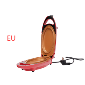 Household Double-sided Heating Electric Frying Electric Baking Pan (Option: Red-EU)