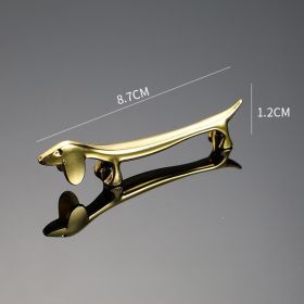 Chopstick Rack Rose Gold Plated Silver Plated Chopstick Rack Pillow Spoon Support (Option: Golden Sausage Dog)