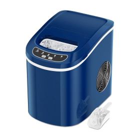 Household Mini Portable Countertop Ice Maker (Type: Ice Maker, Color: navy)