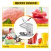 Commercial Electric Dual Blade Snow Cone Granizing Machine With Free Tray Home Icy Drink Smoothie Maker